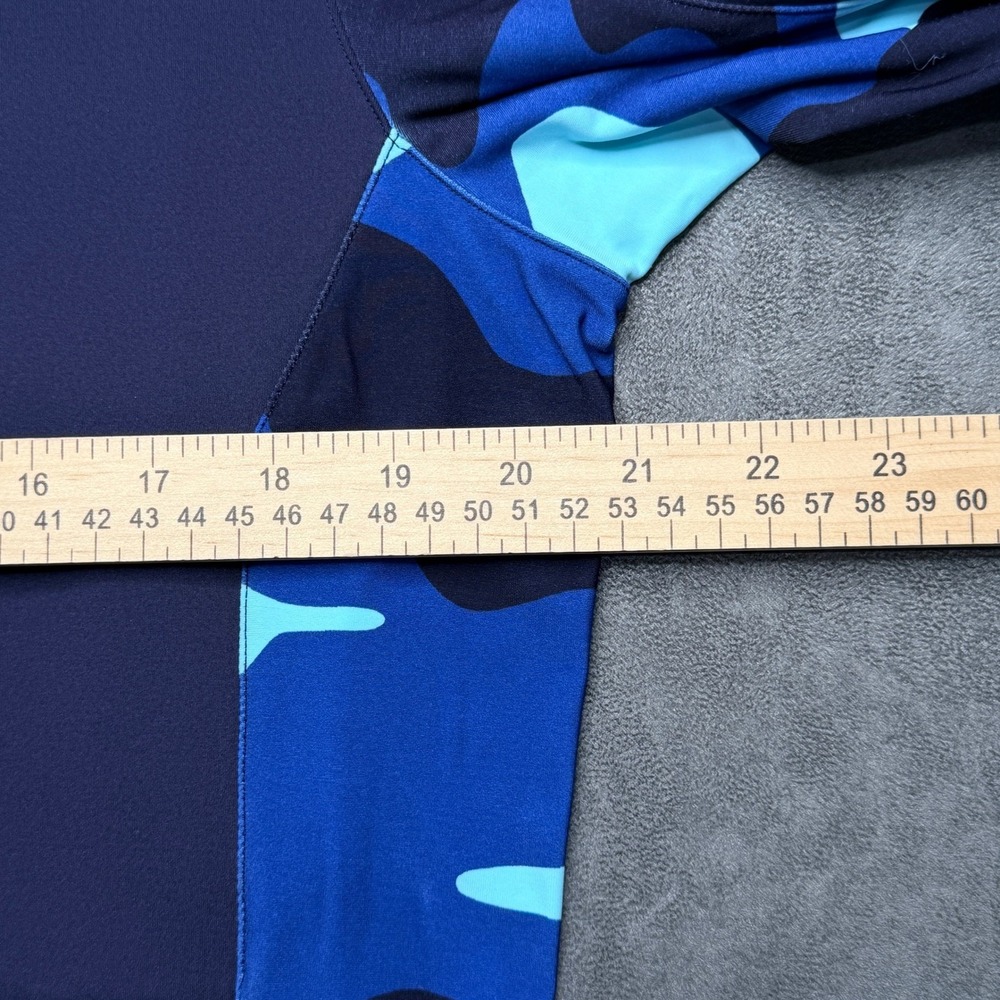 Greyson Golf Sequoia Full Zip Jacket Mens Medium Navy Blue Camo Stretch Athletic - Picture 7 of 9